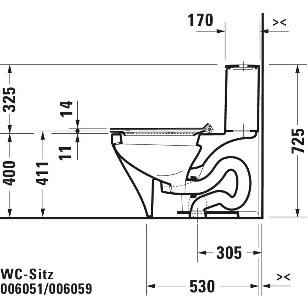 Duravit DuraStyle White Toilet Seat and Cover 375 x 489mm Image 6