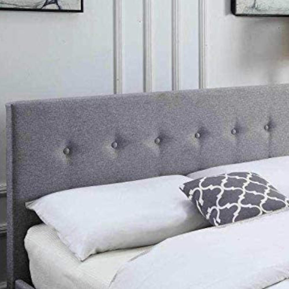 Home Treats Small Double Grey Ottoman Storage Bed Image 2