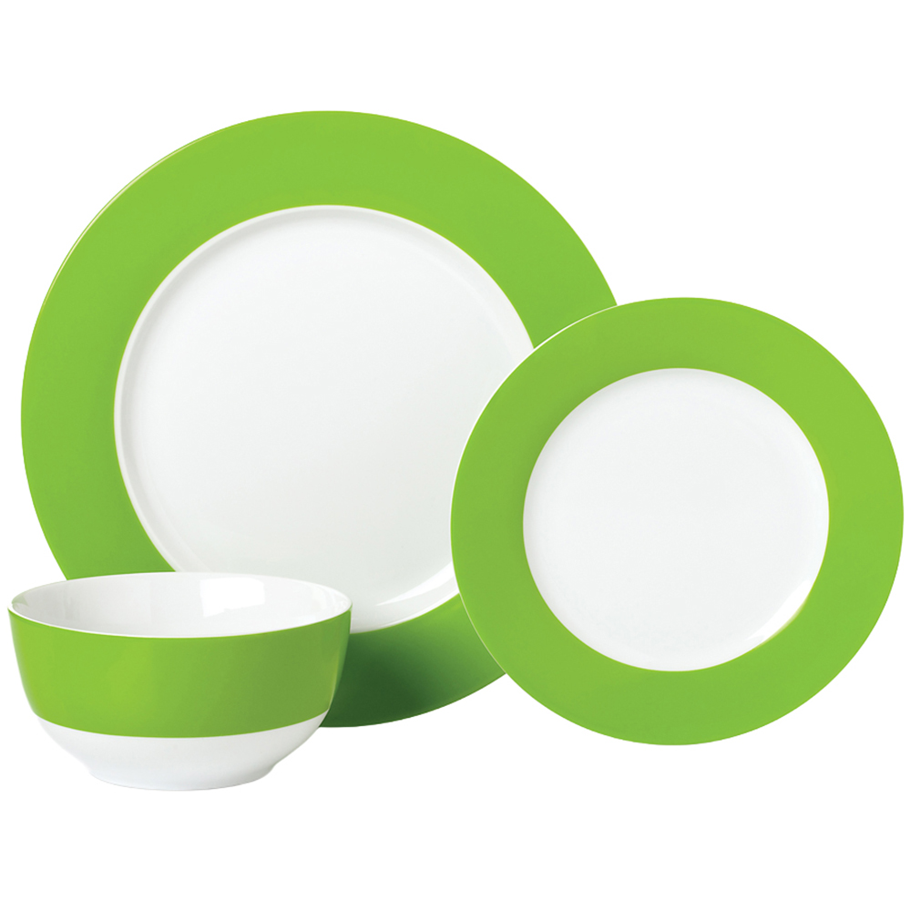 Waterside Colour Band Rainbow 12 Piece Dinner Set Image 3