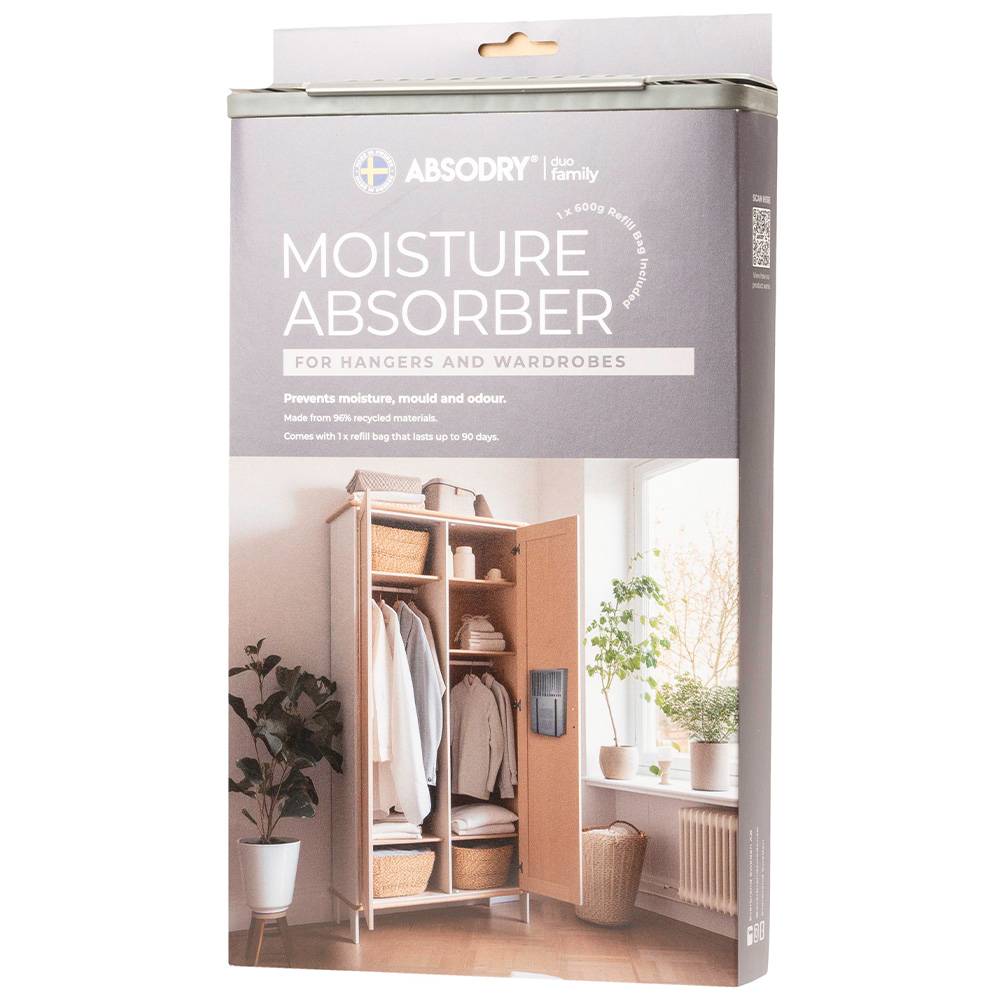 Everbrand Absodry Duo Family Hanger Moisture Absorber White Image 1