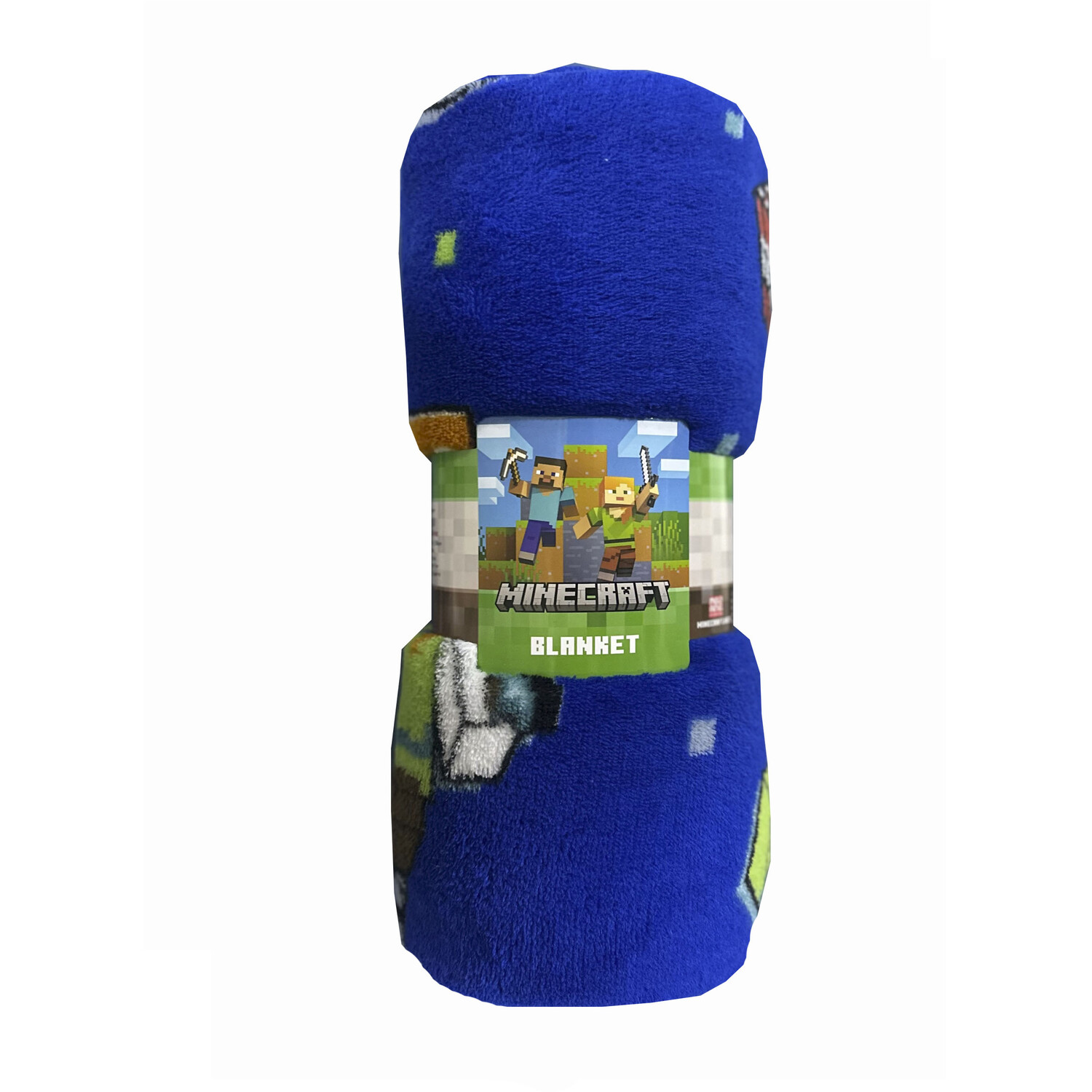 Minecraft Set to Win Blanket Blue Image 1