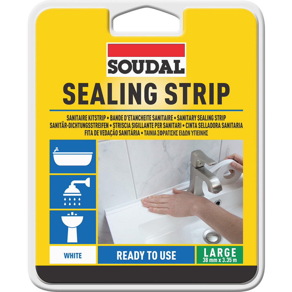 Soudal Self-Adhesive Sealing Strip White Image 1