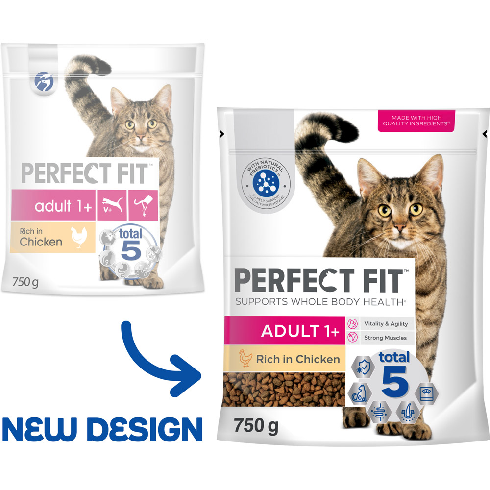 Perfect Fit Advanced Nutrition Chicken Adult Dry Cat Food 750g Image 6