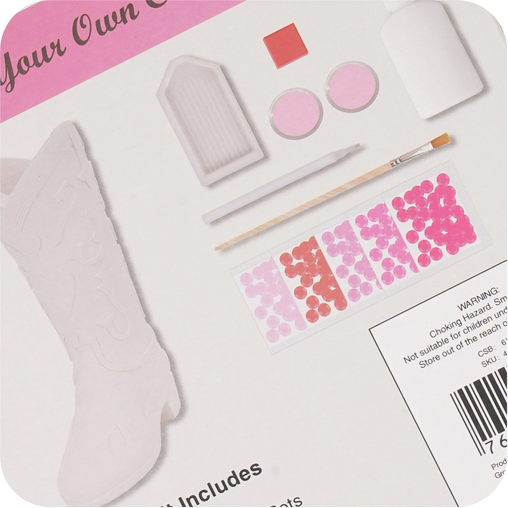 Diamond Your Own Cowboy Boot KitPink Image 3