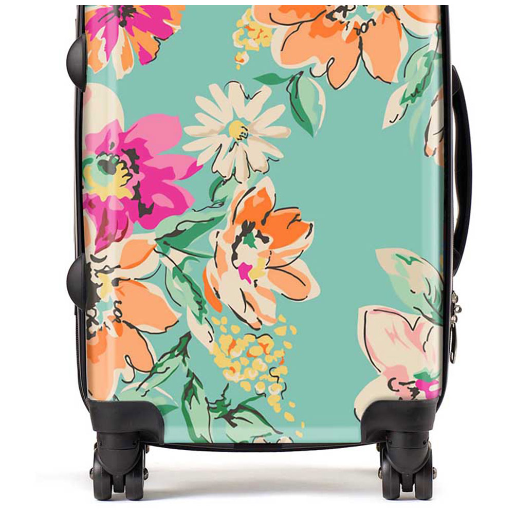 Warren Reed Designer Cabin Bright Flower Sketch Suitcase Image 2