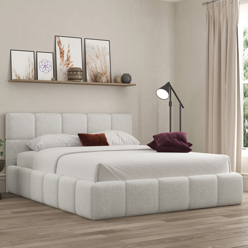 DS Living Ovella Small Double Dove Cubed Bed Frame Image 1