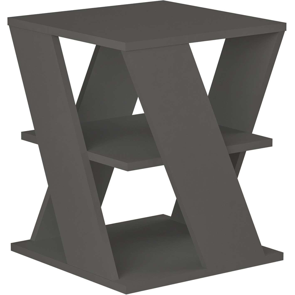 Decortie Cyclo 2 Shelf Anthracite Modern Multipurpose Coffee Table Image 2