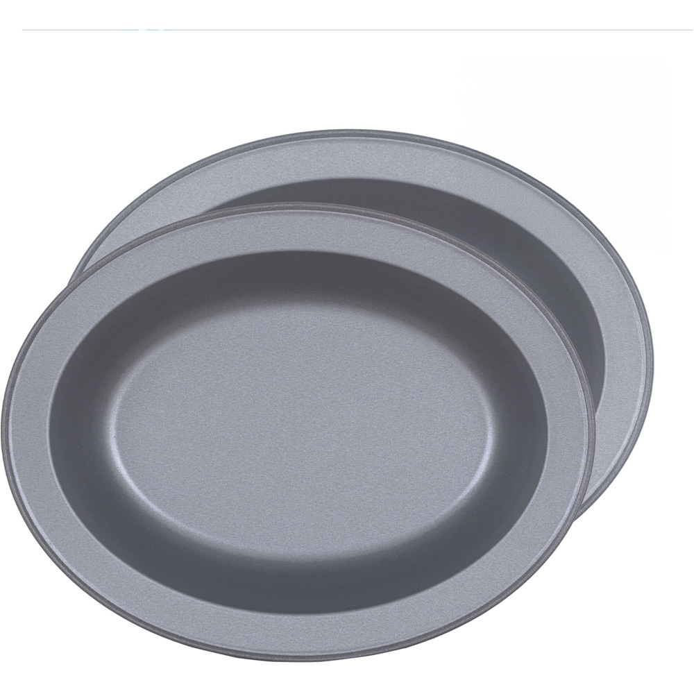 Pack of 2 Betterware Air Fryer Oval Dishes Grey Image 4