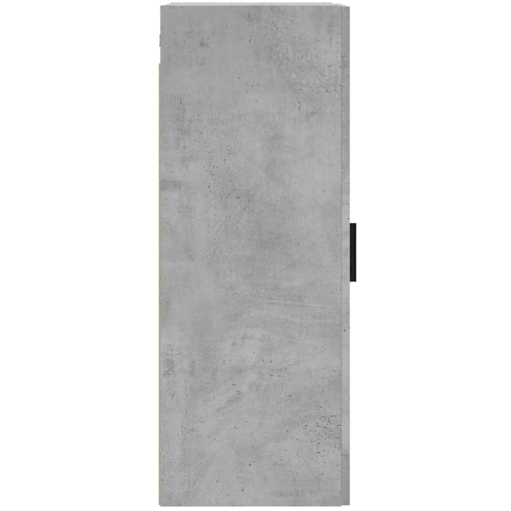 vidaXL Single Glass Door Concrete Grey Wall Mounted Slim Cabinet Image 8