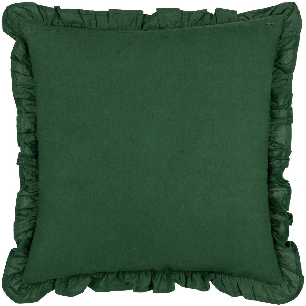 Paoletti Montrose Bottle Green Floral Cushion Image 3