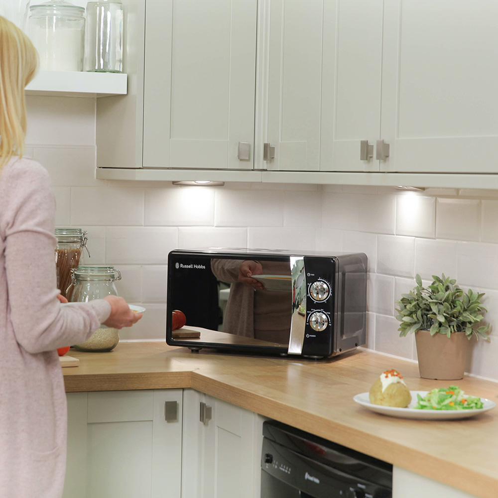 Russell Hobbs RHMM701B-N Black 17L Colours Plus Manual Microwave 700W Image 8