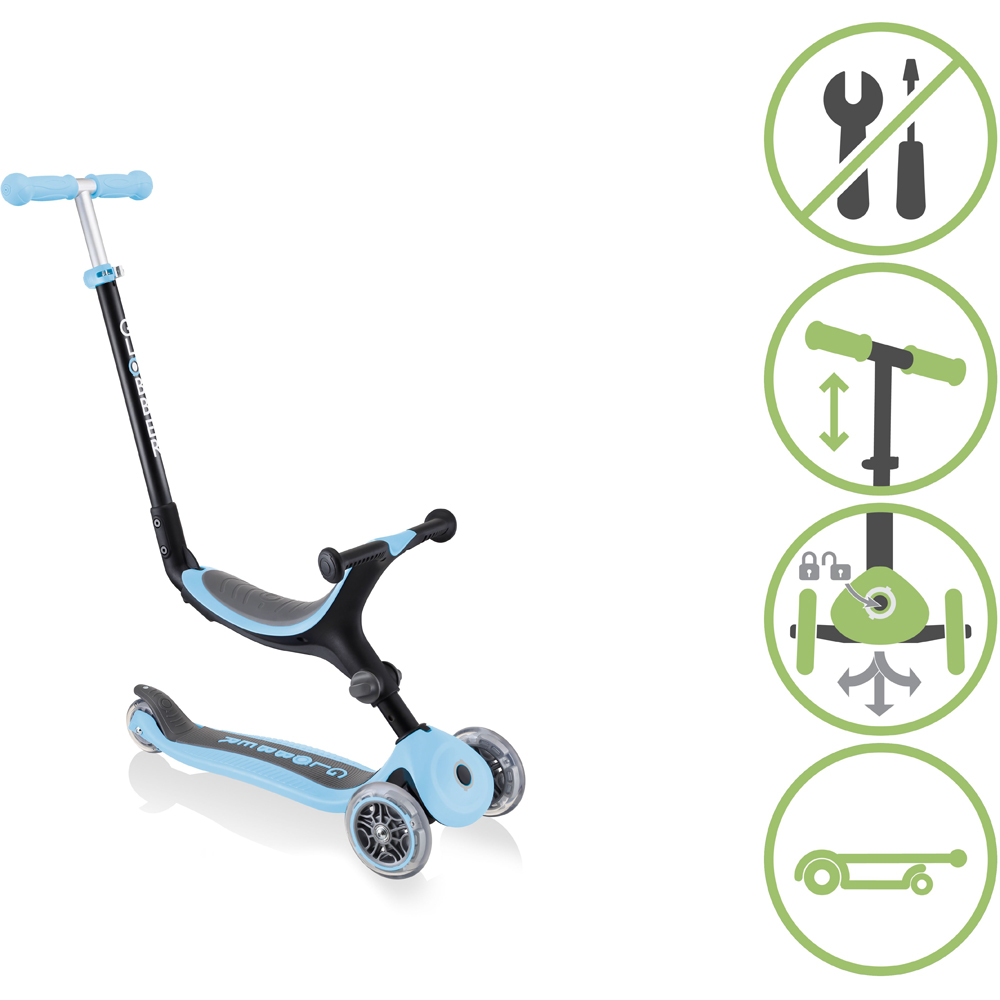 Globber Go Up Pastel Blue Foldable Scooter Image 7