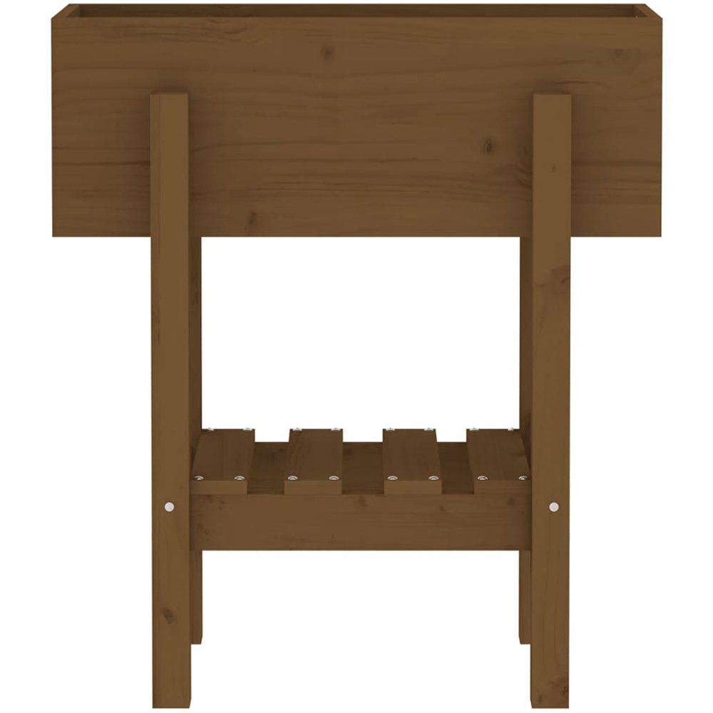 vidaXL Honey Brown Solid Wood Garden Planter 62 x 30 x 39cm Image 5