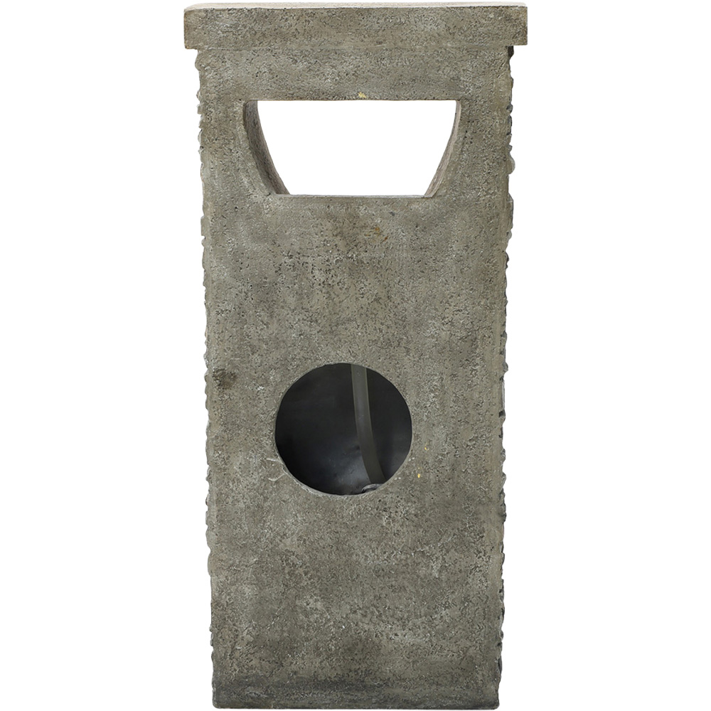 Charles Bentley Hybrid Stone Wall Effect Water Feature with LED Light Image 4