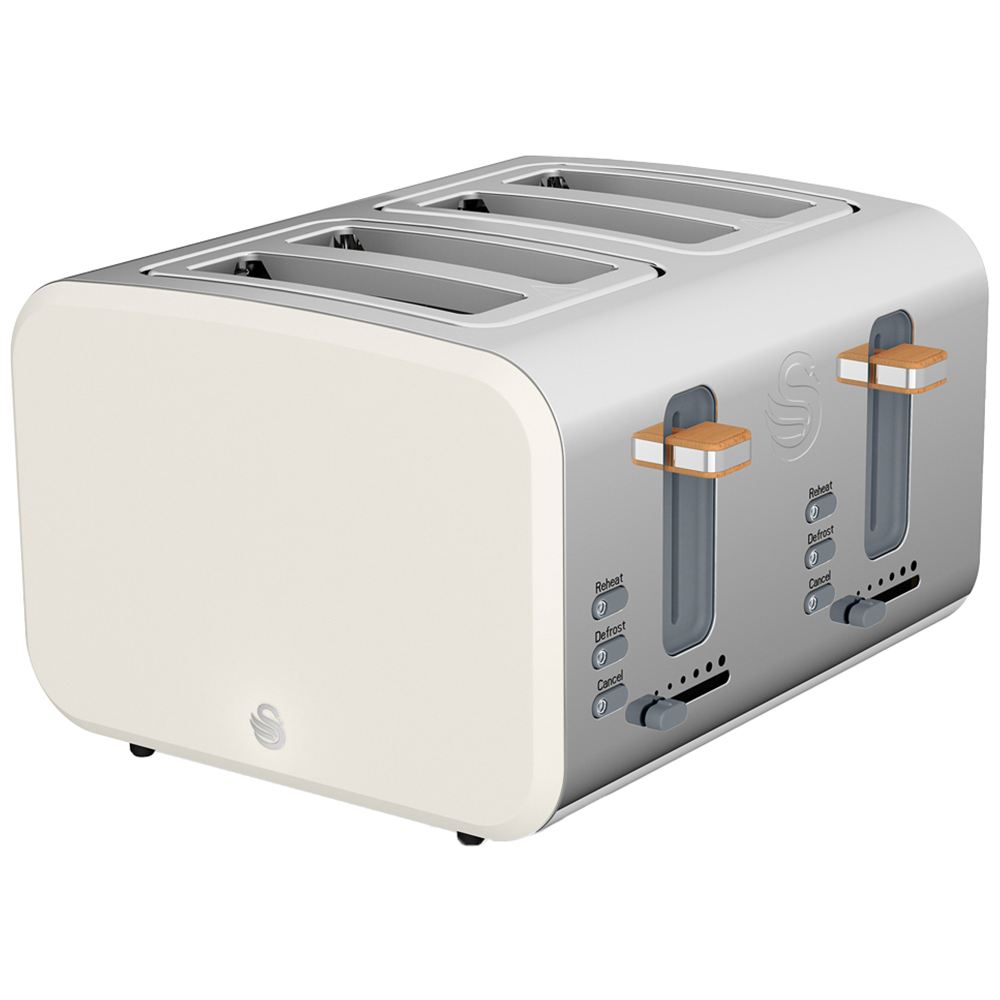 Swan ST14620WHTN White 4 Slice Nordic Toaster Image 1