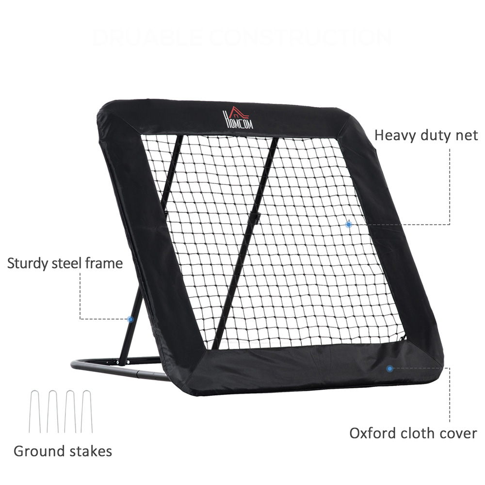 HOMCOM Black Football Training Net Image 6