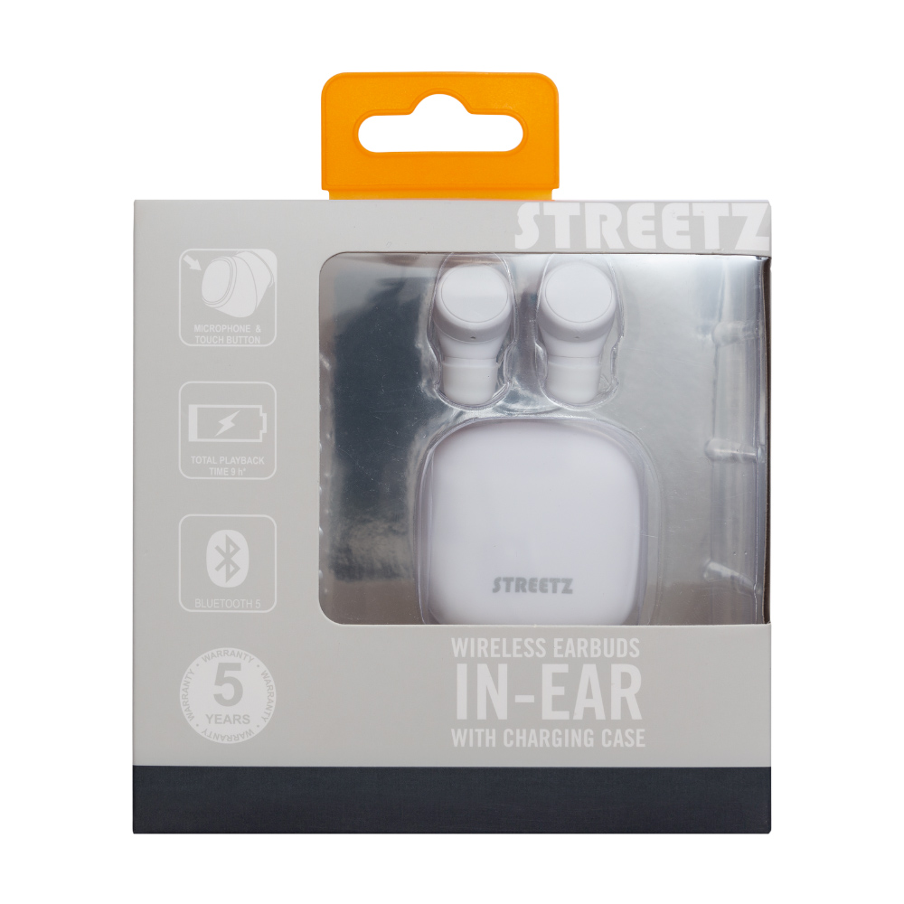 Streetz White True Wireless In-Ear Dual Ear Buds Image 4