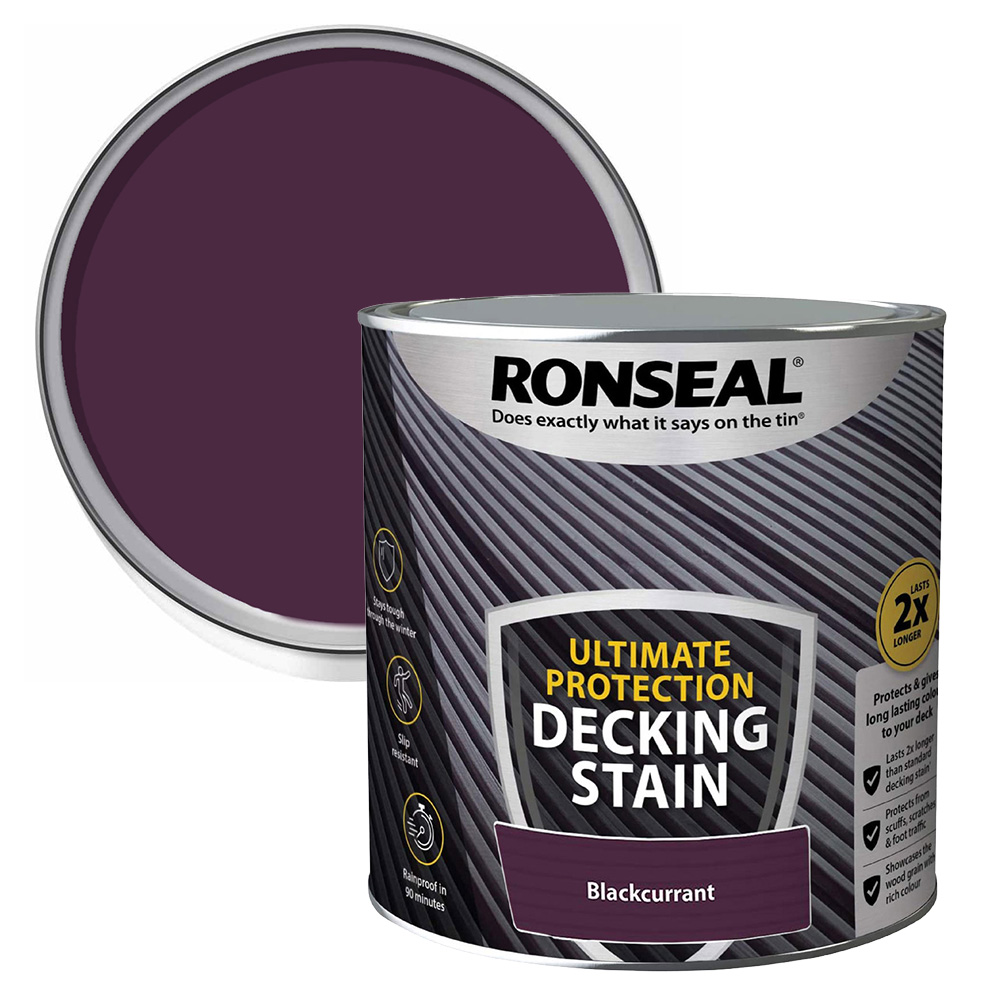 Ronseal Ultimate Protection Blackcurrant Decking Stain 2.5L Image 1