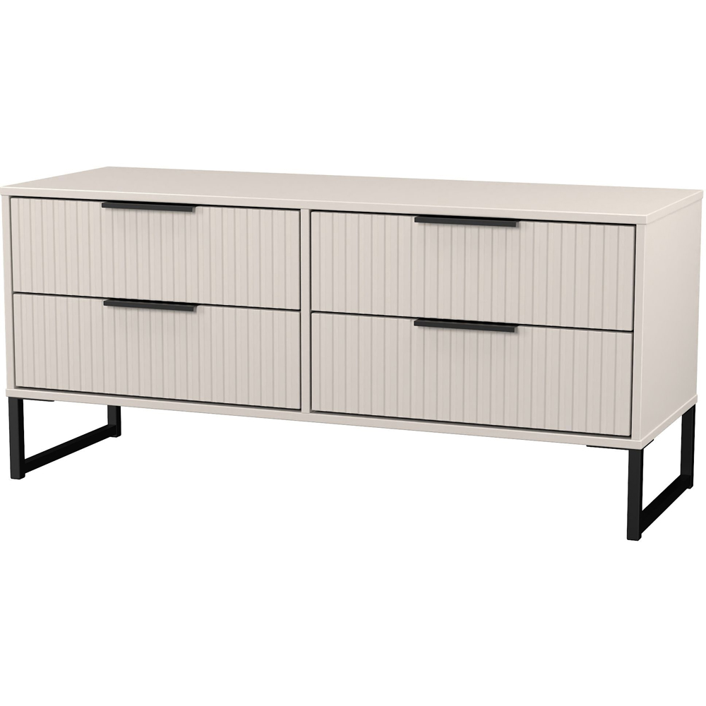 Crowndale Fluted 4 Drawer Kashmir Matt Bed Box Ready Assembled Image 4