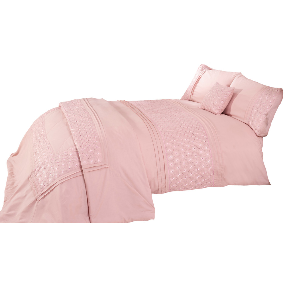 Rapport Home Everdean King Size Pink Duvet Set Image 2