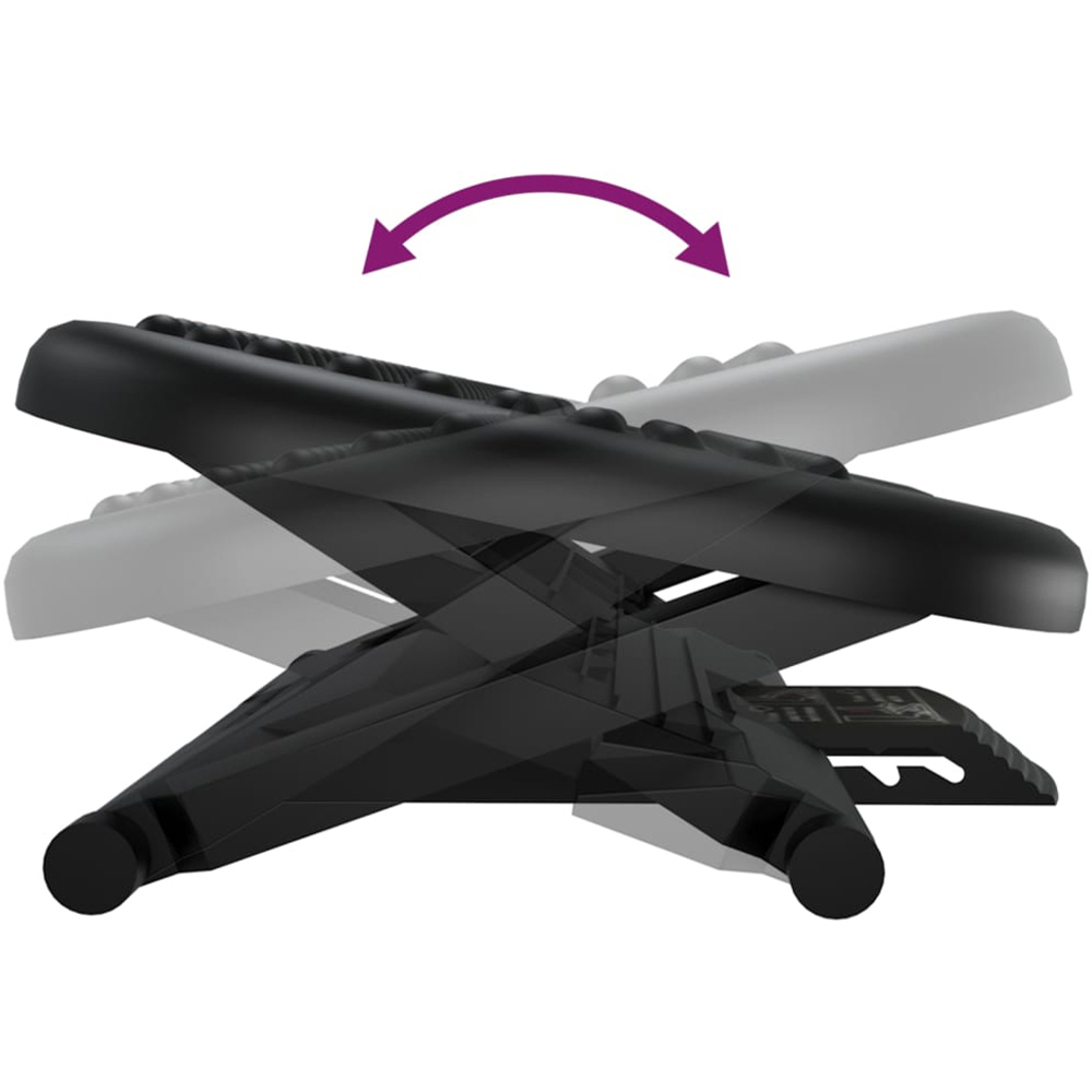 vidaXL Black High Impact Polystyrene Footrest Image 6