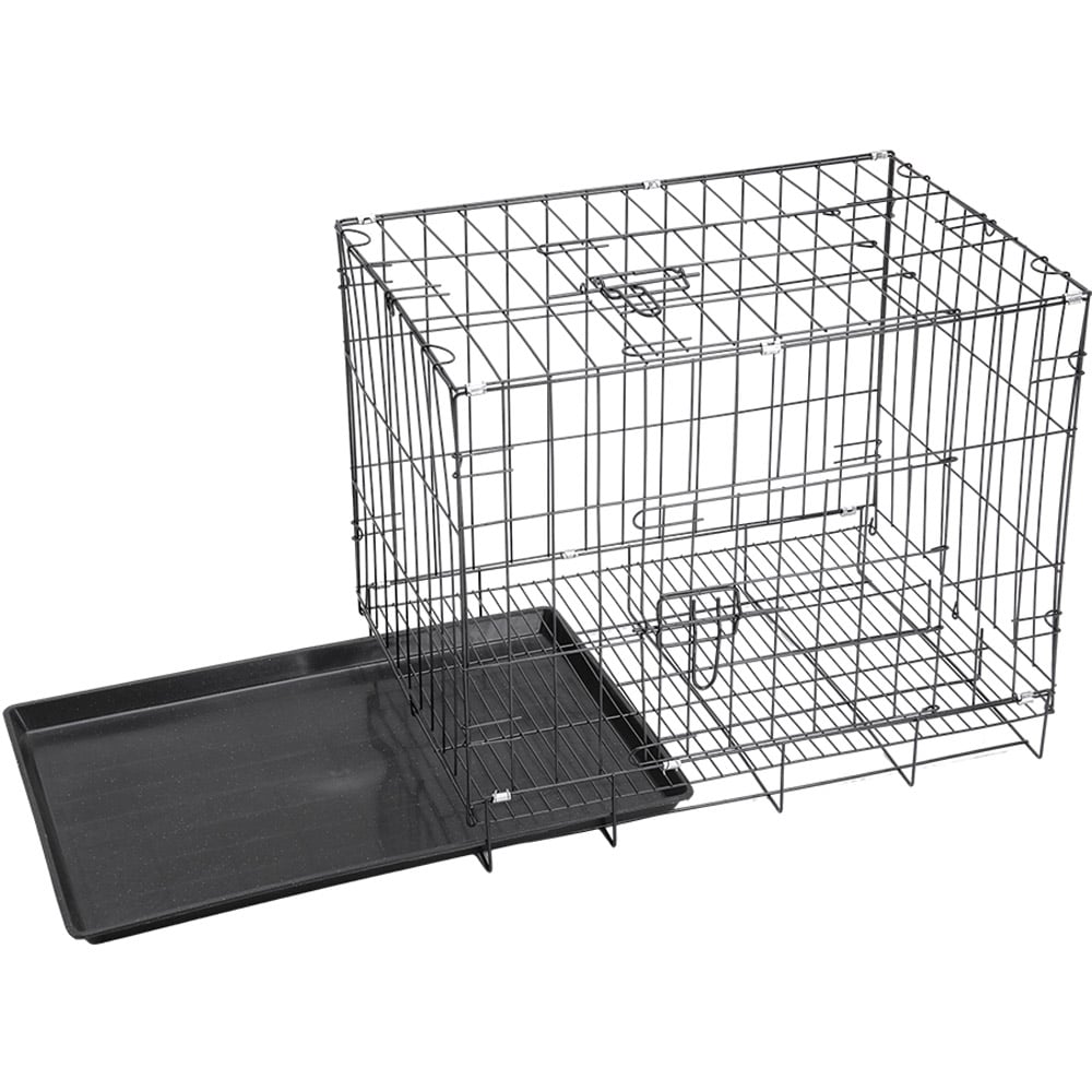 H&O Direct 2 Door Wire Dog Crate with Tray Image 3