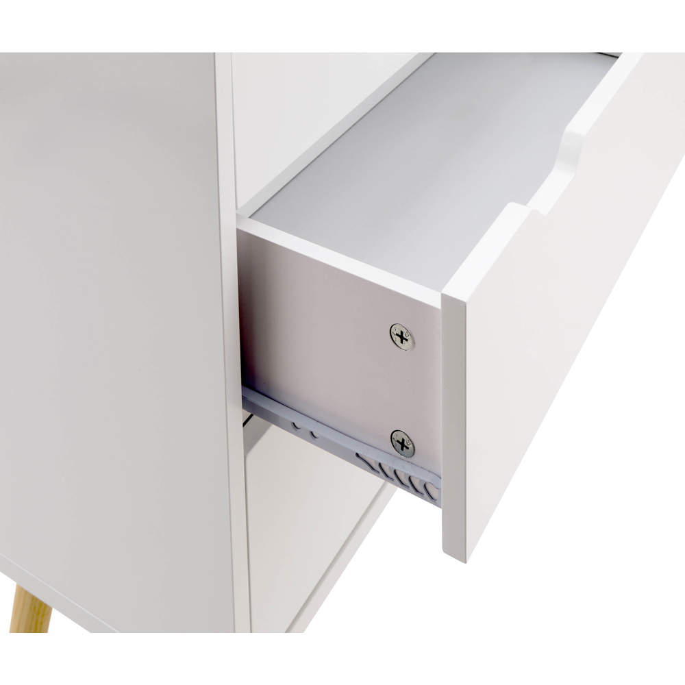 GFW Nyborg 4 Drawer White Chest of Drawers Image 5