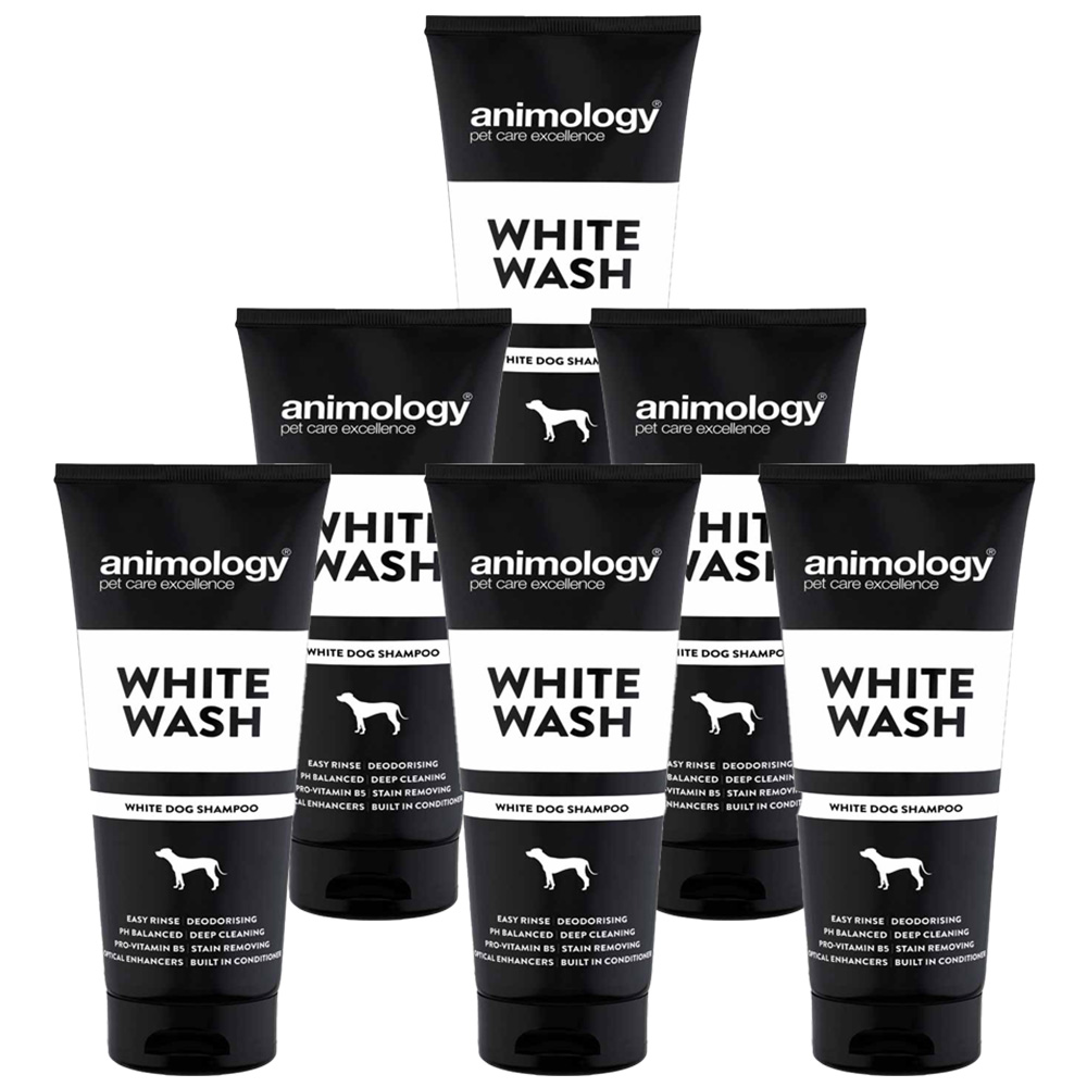Animology White Wash White Dog Shampoo Case of 6 x 250ml Image 1