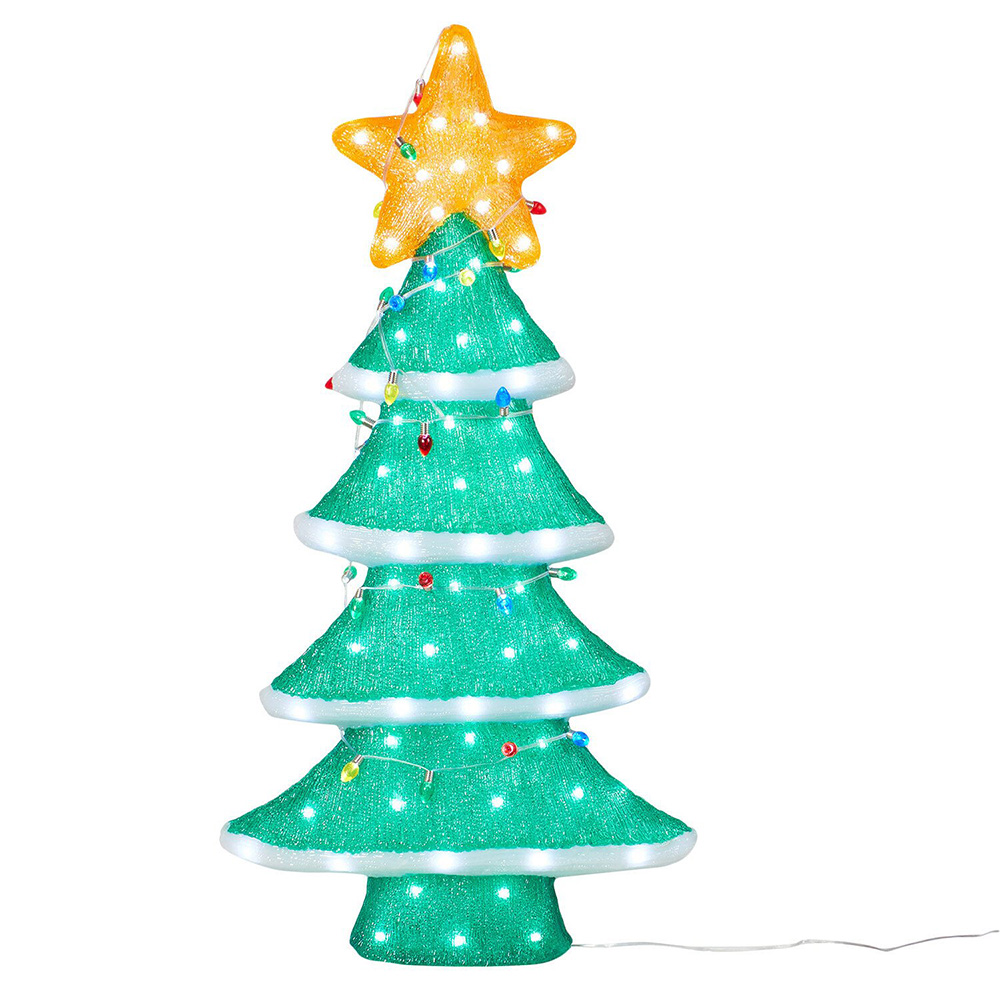 Acrylic LED Christmas Tree - Green Image 3