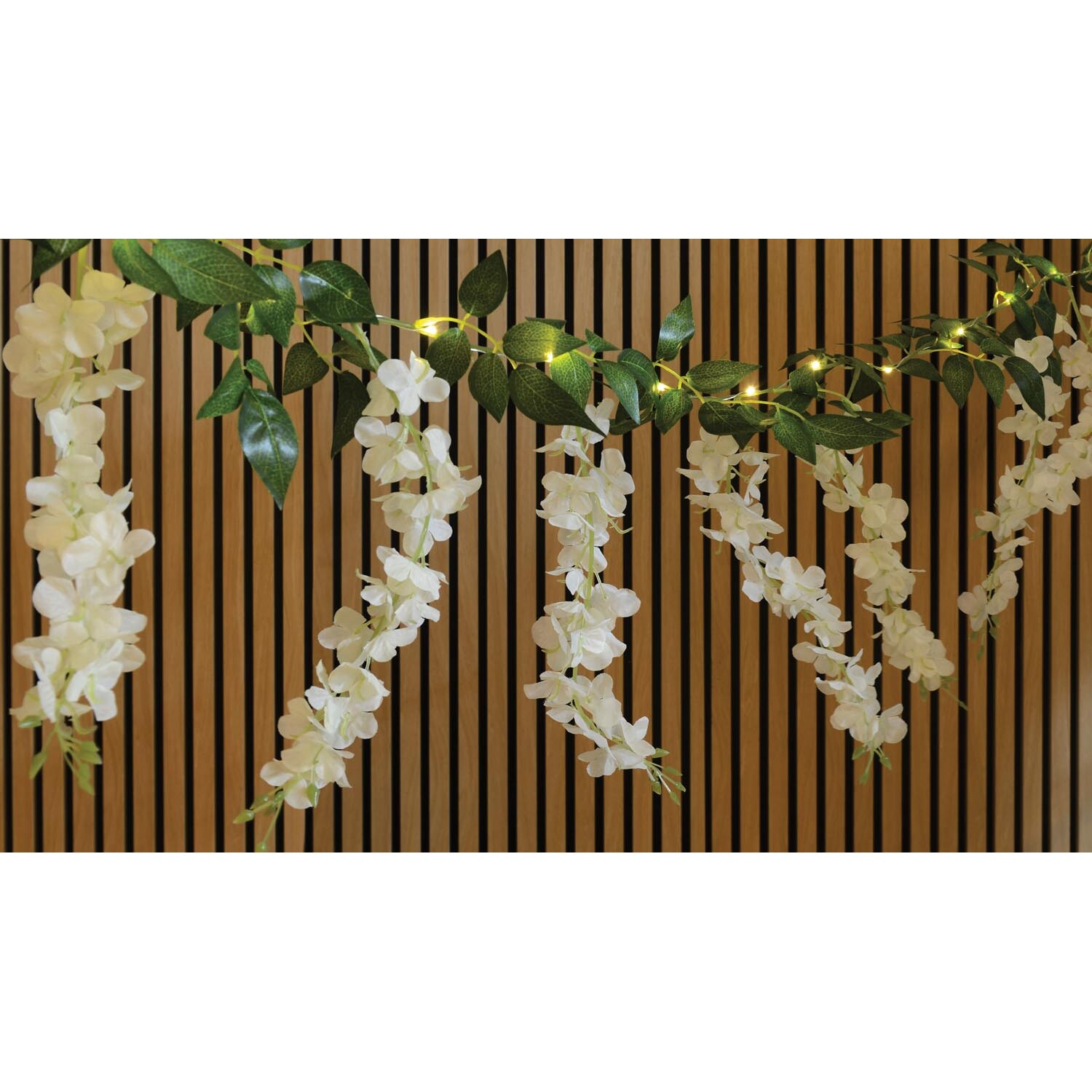 Solar Artficial Wisteria String Light Image 12