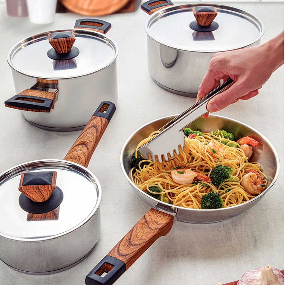 Tramontina Brava 4 Piece Stainless Steel Saucepan Set Image 2