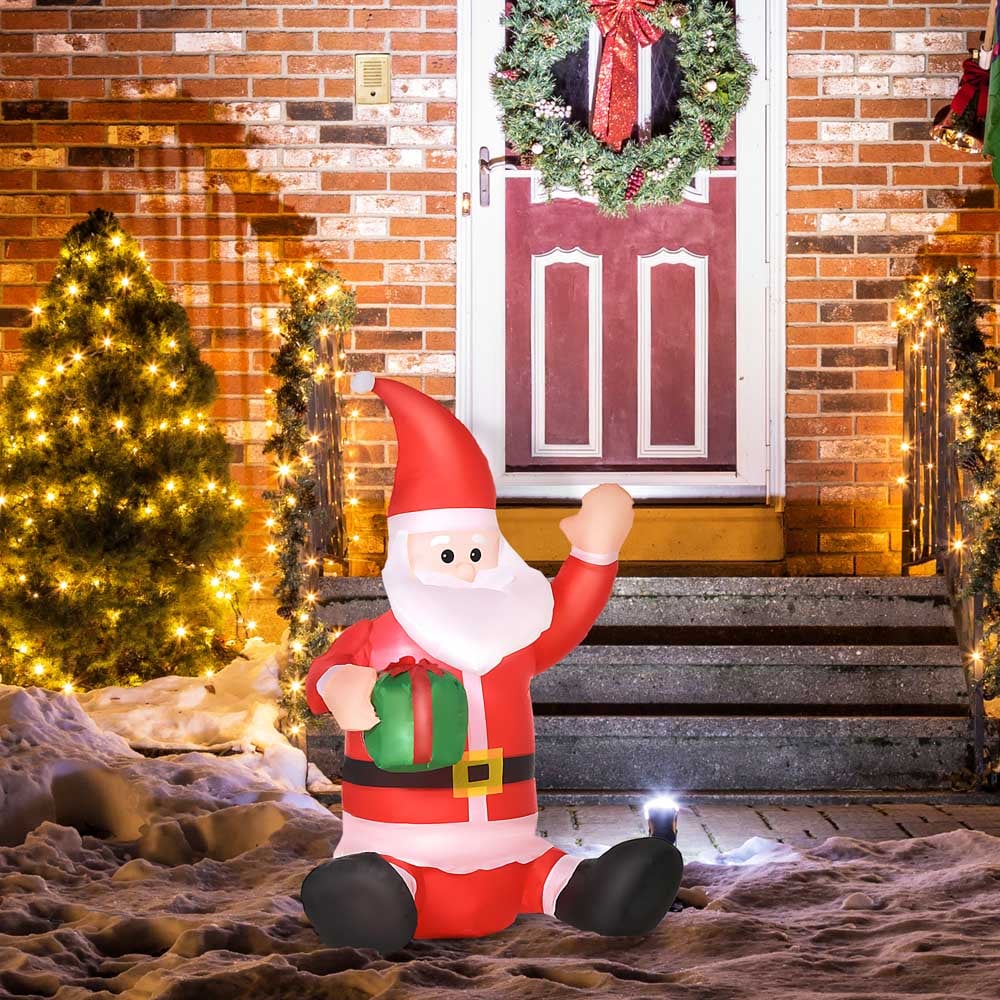 HOMCOM Christmas Inflatable Santa Claus Image 7