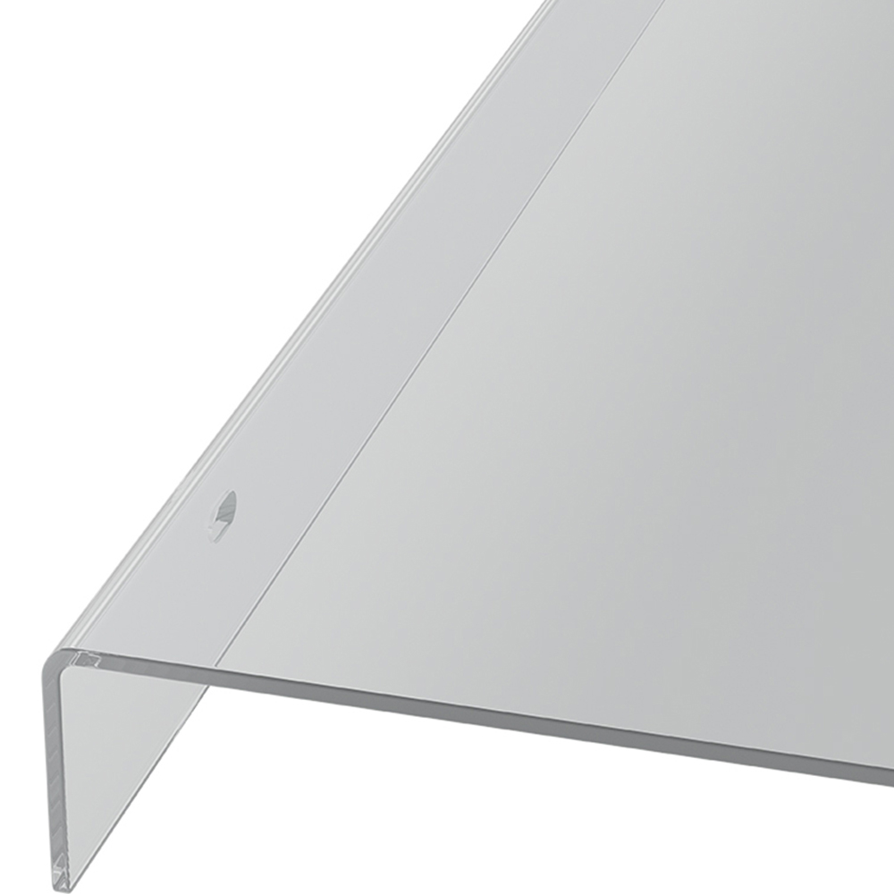 Living and Home Arched Transparent Awning Canopy 1.2m Image 5