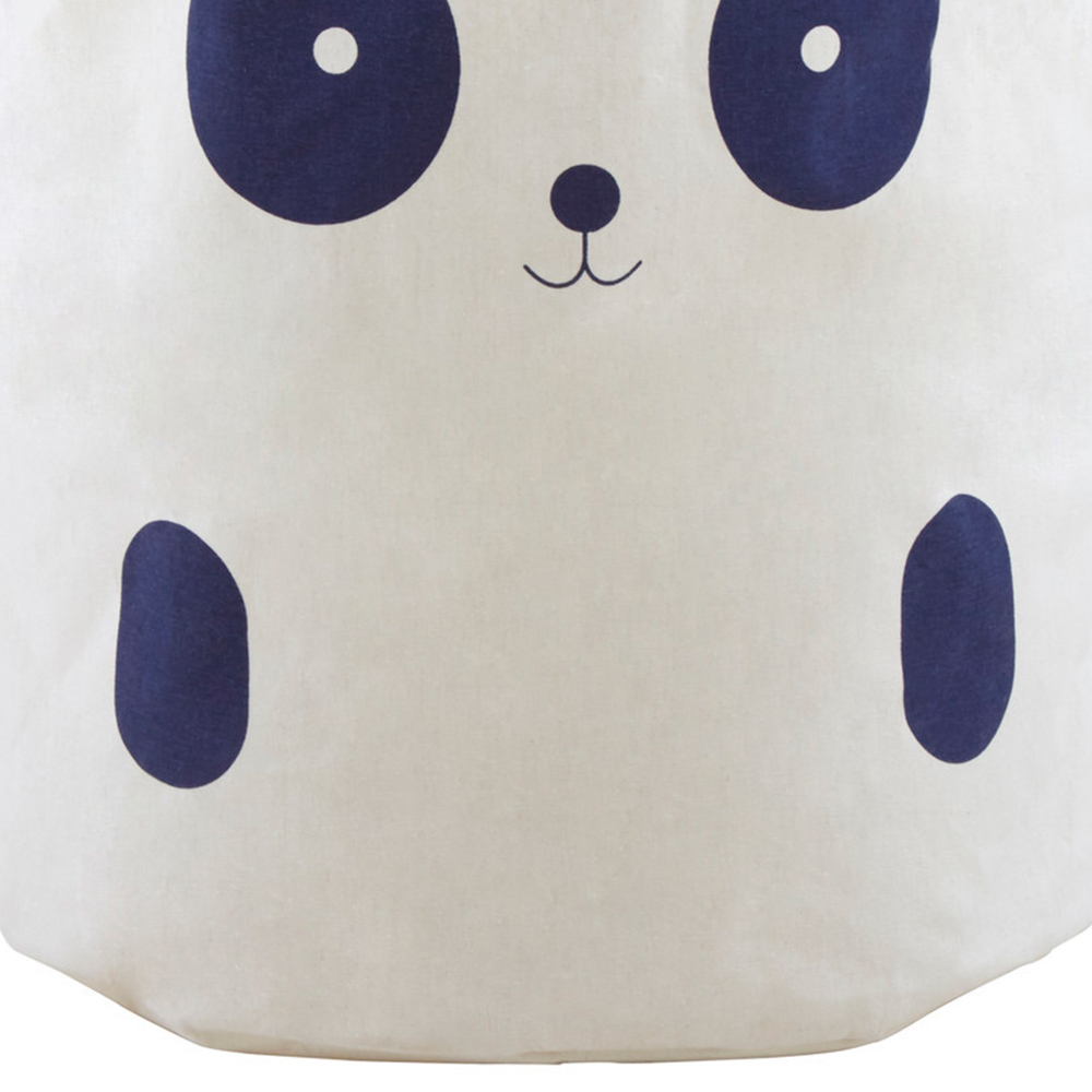 Premier Housewares 1901945 Mimo Panda Face White Laundry Basket Image 4
