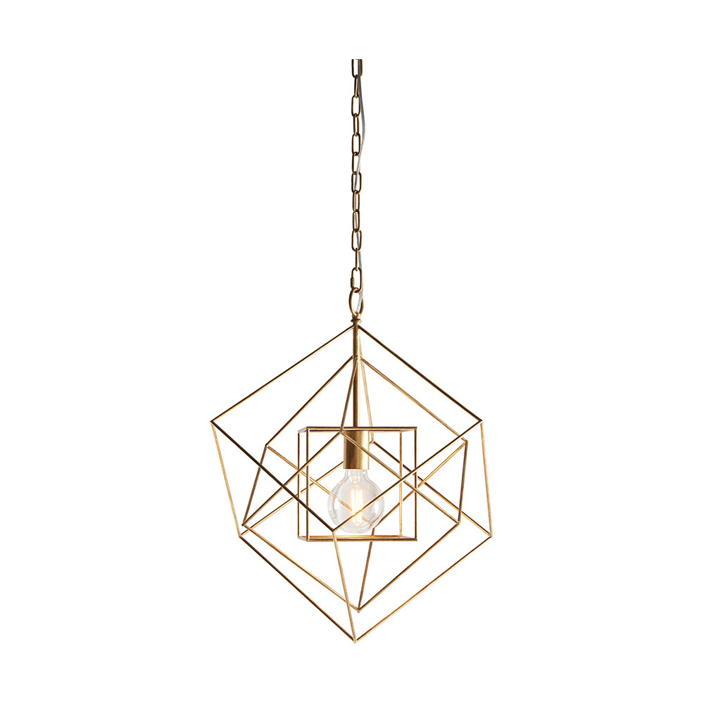 Merano Pescara Leaf Antique Gold Pendant Ceiling Light Image 3