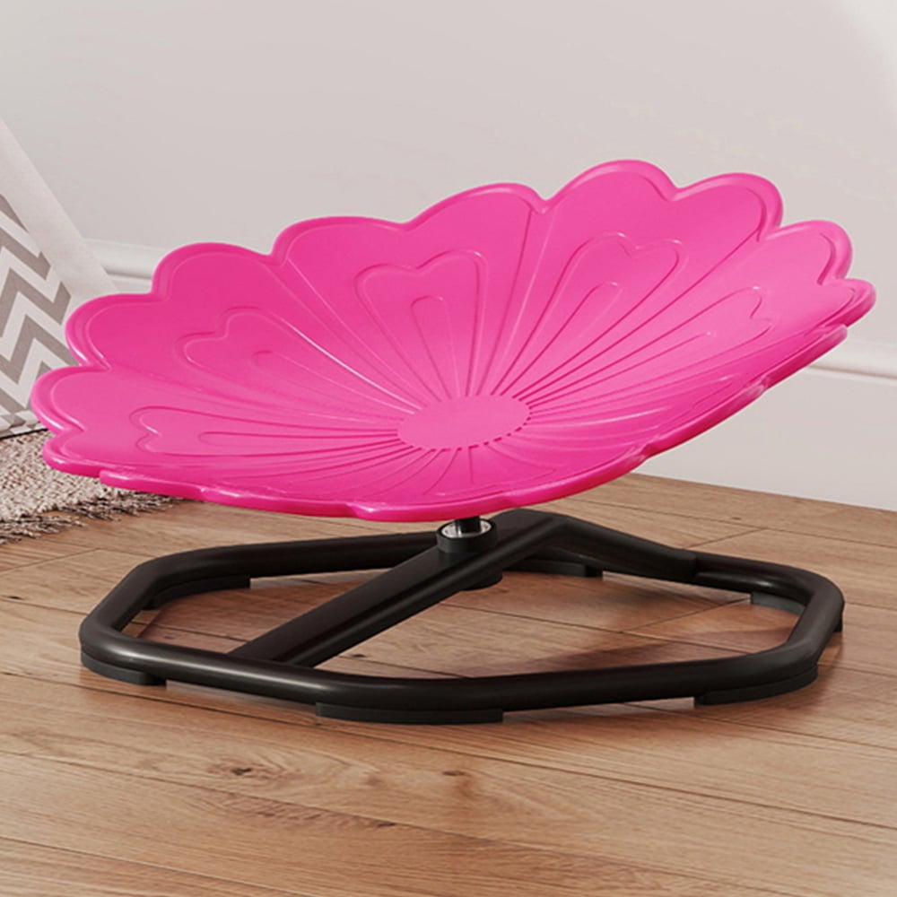 Tommy Toys Pink Kids Flower Shaped Swivel Sensory Spinning Chair Image 1