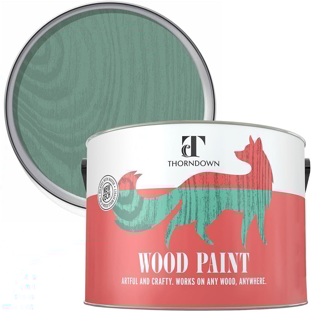 Thorndown Wetlands Green Satin Wood Paint 2.5L Image 1
