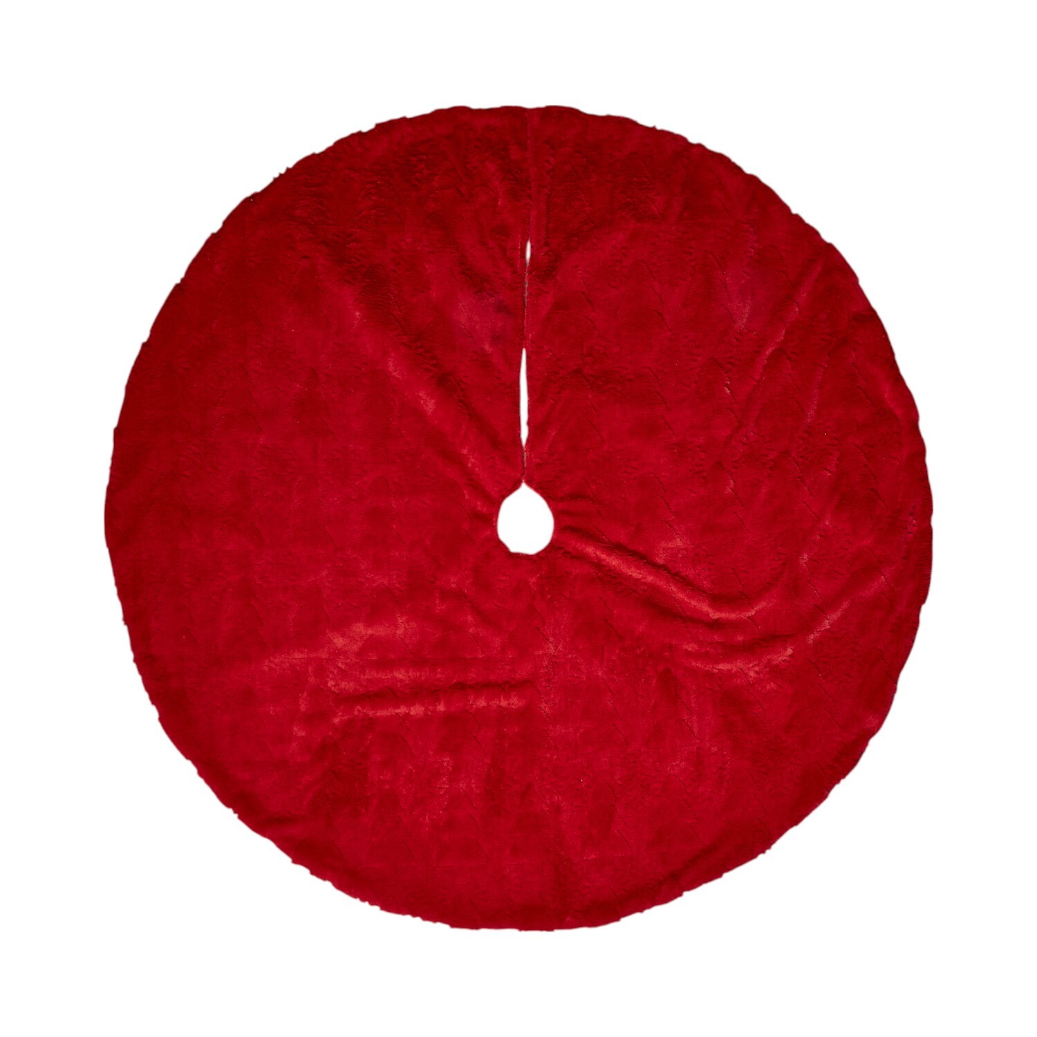 Classic Merry Christmas Tree Skirt Red Image 5