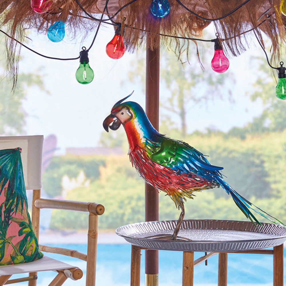 Luxform Global Solar Powered Parrot Garden Ornament Image 5
