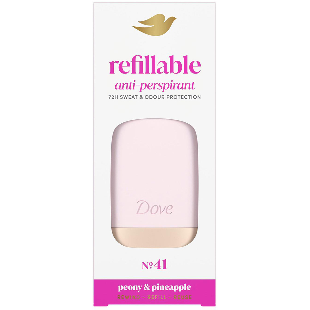 Dove Peony and Pineapple Antiperspirant Starter Kit Case and Refill 35ml 6 Pack Image 2
