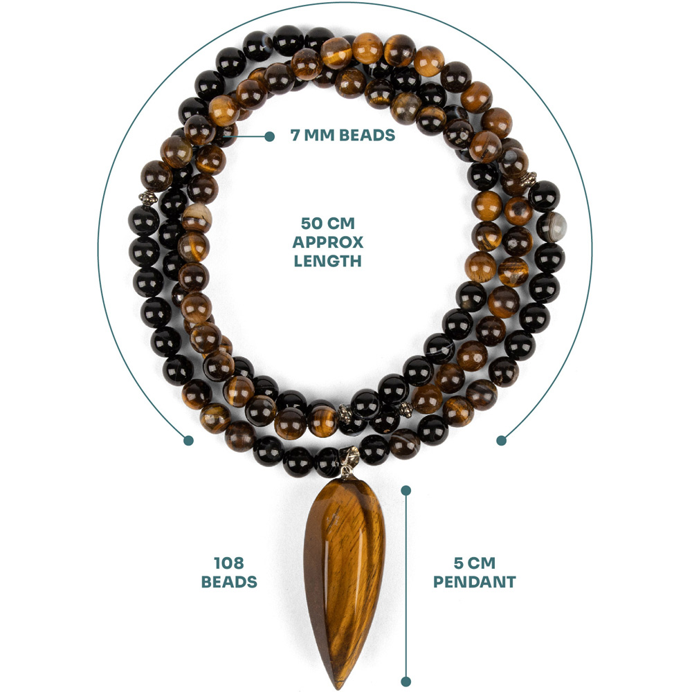 Myga Mala Tiger Eye Necklace Image 3