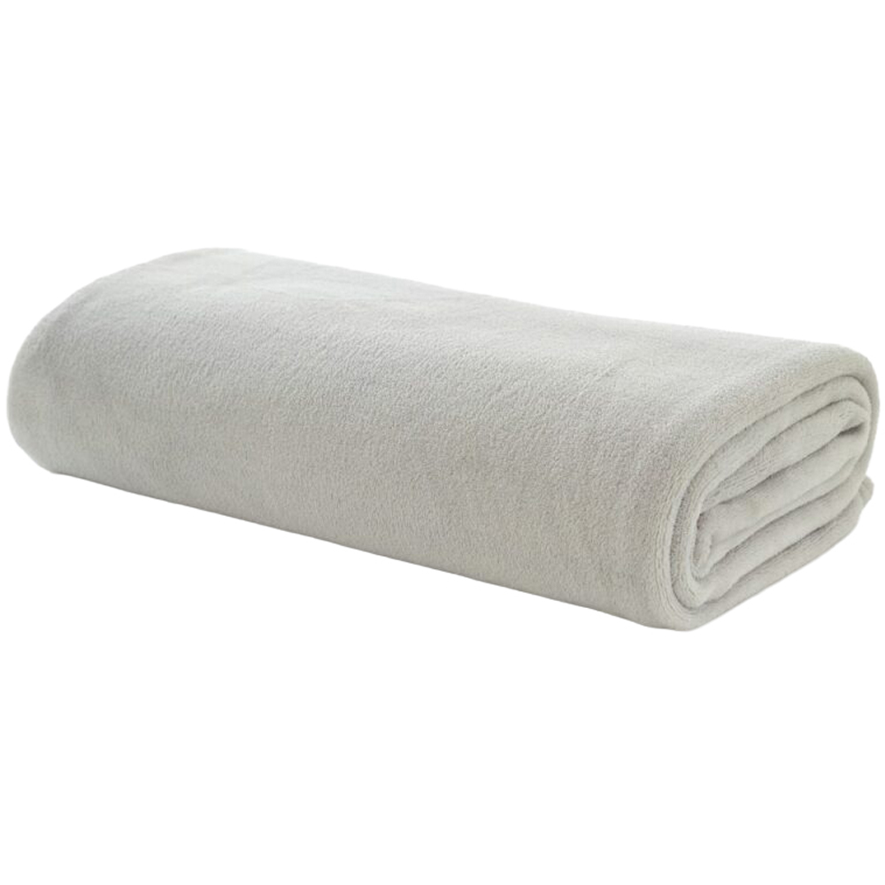 Deyongs Light Grey Snuggle Touch Throw 140 x 180cm Image 1