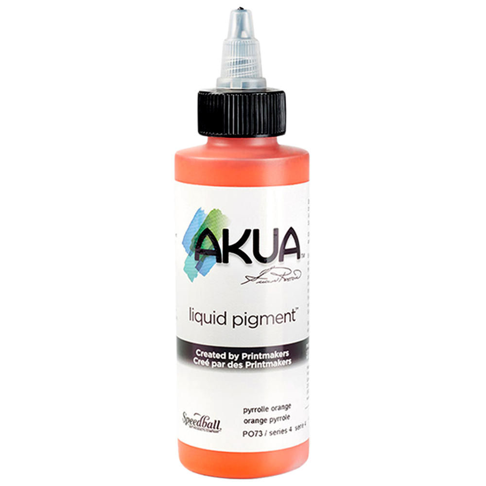 Speedball Akua Pyrrole Orange Liquid Pigment 118ml Image