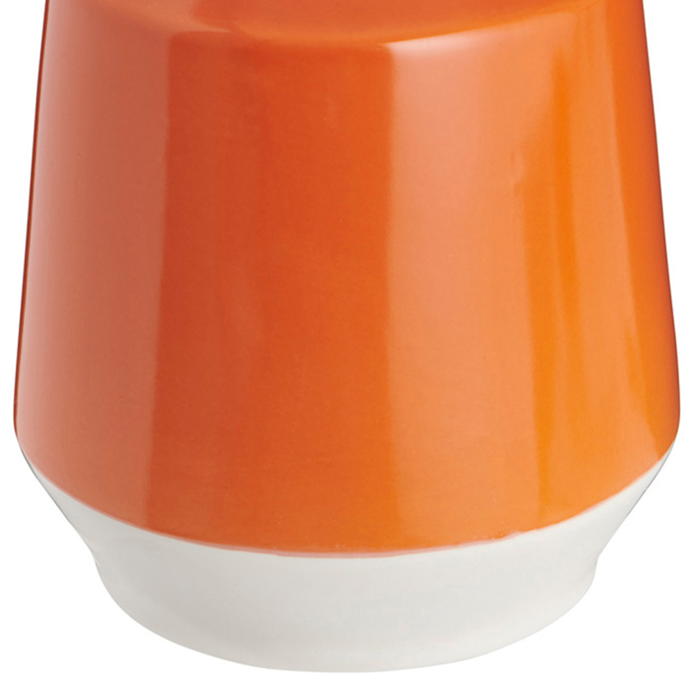 Wilko Orange Curved Vase Image 6