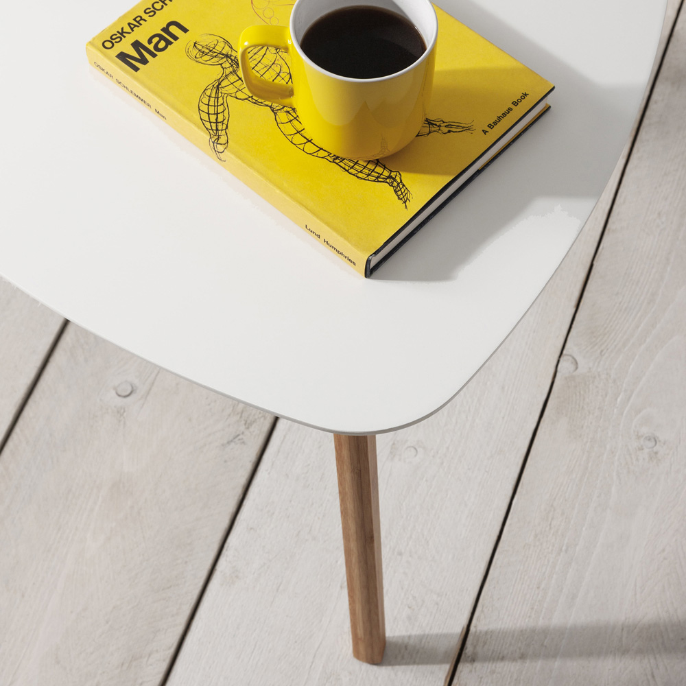 Noa and Nani Malme White and Natural Pine Extra Large Side Table Image 4
