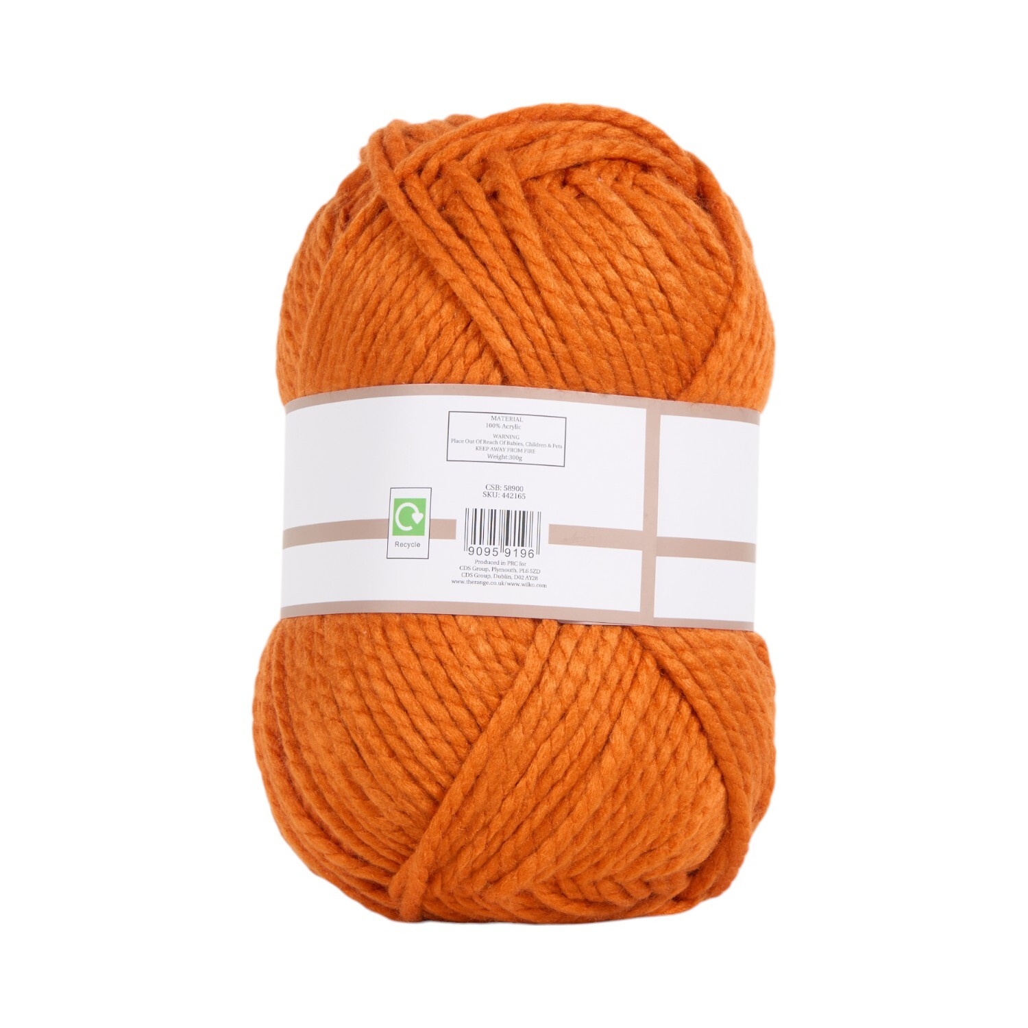 Autumn Thick Knit Yarn Burnt Orange Image 2