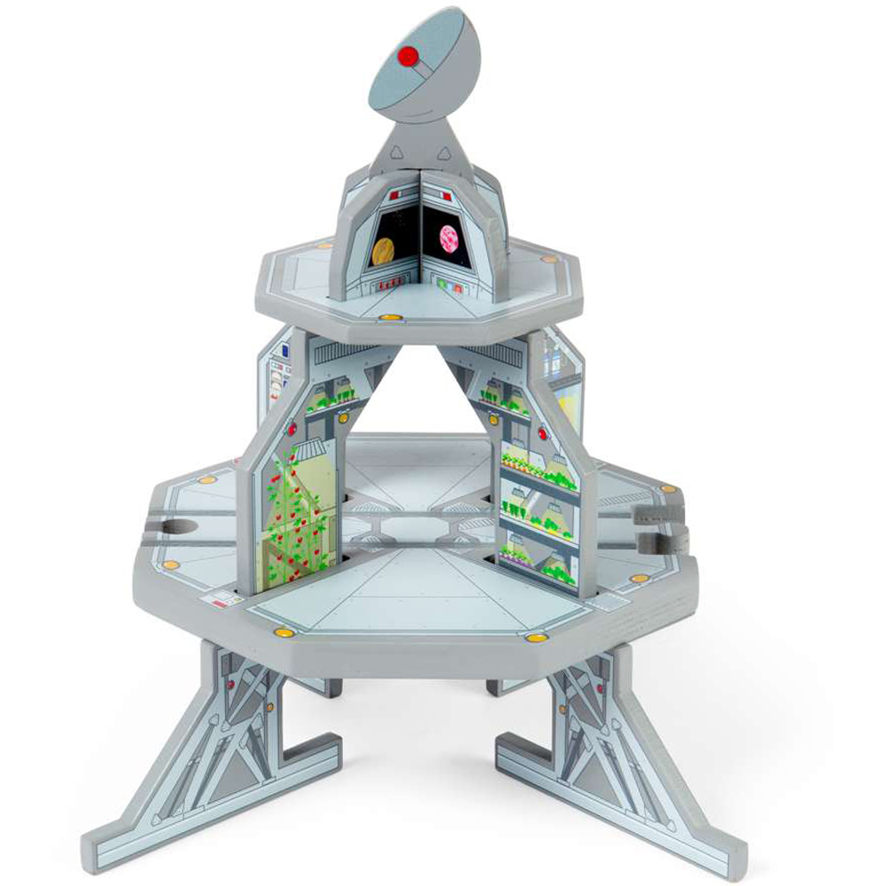Bigjigs Rail Kids Space Train Railway Themed Playset 40 Piece Image 2