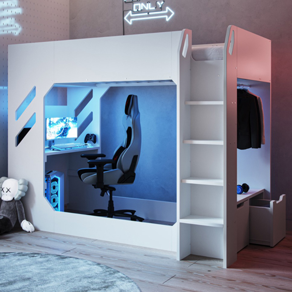 Recoil Shuttle Single White High Sleeper Image 1