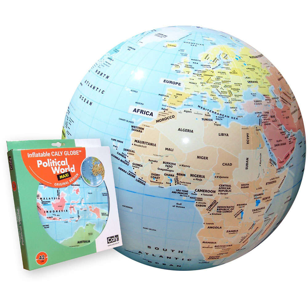 Caly Political World Inflatable Globe 42cm Image 2