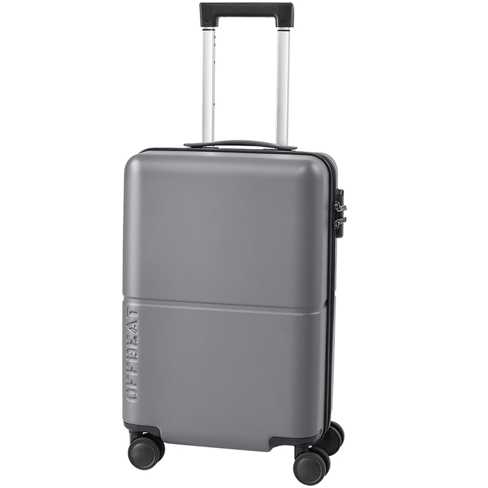 H&O Direct Grey Hardside Carry-On Suitcase with Spinner Wheels Image 1
